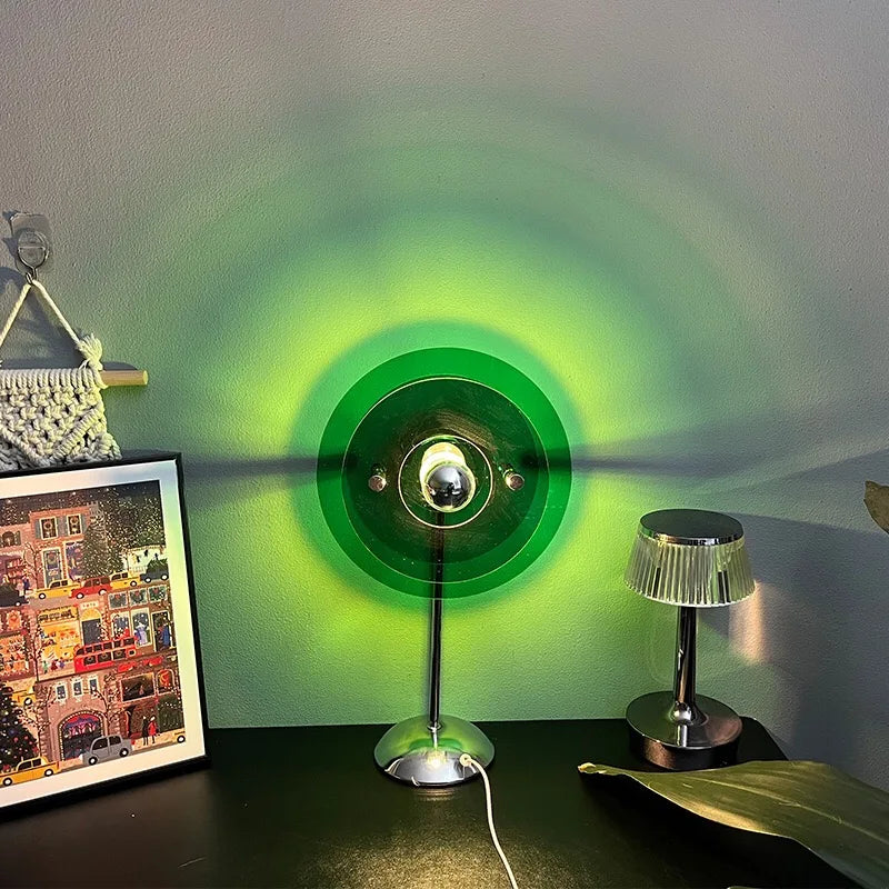 Zelixo Sunset Rainbow Table Lamp — USB LED Projection Night Light for Room Decor