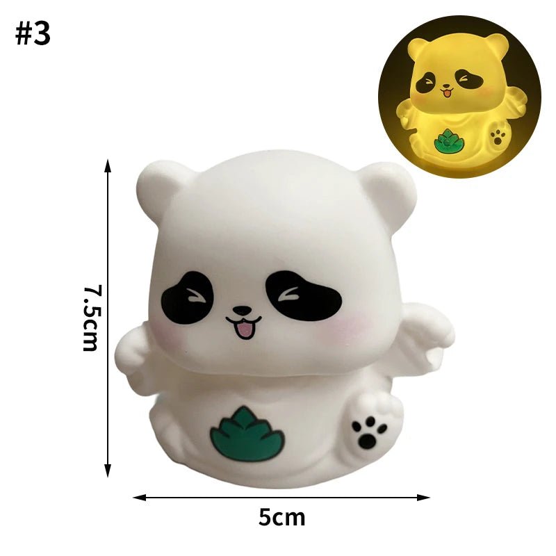 LED Night Light Cute Animals Panda Rabbit Nightlights Battery Powered Kids Bedroom Sleep Lamp Desktop Decoration Birthday Gift - Zelixo.shop