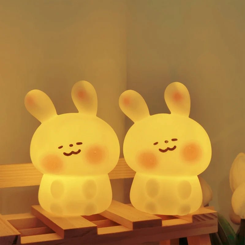 LED Night Light Cute Animals Panda Rabbit Nightlights Battery Powered Kids Bedroom Sleep Lamp Desktop Decoration Birthday Gift - Zelixo.shop