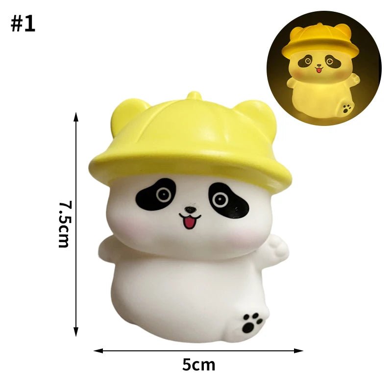 LED Night Light Cute Animals Panda Rabbit Nightlights Battery Powered Kids Bedroom Sleep Lamp Desktop Decoration Birthday Gift - Zelixo.shop