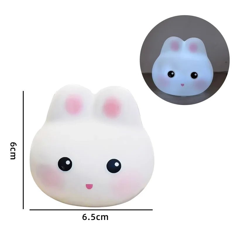 LED Night Light Cute Animals Panda Rabbit Nightlights Battery Powered Kids Bedroom Sleep Lamp Desktop Decoration Birthday Gift - Zelixo.shop