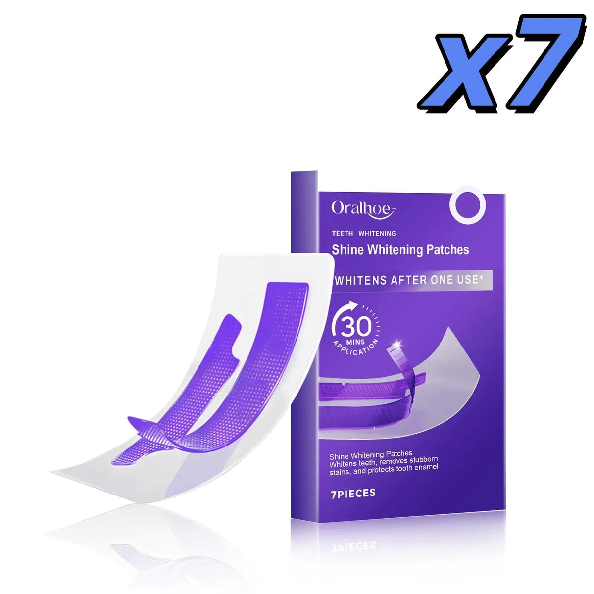 Purple Teeth Whitening Strips Brighten Tooth Remove Plaque Stain Cleaning Oral Hygiene Reduce Sensitivity Bleaching Dental Tools - Zelixo.shop
