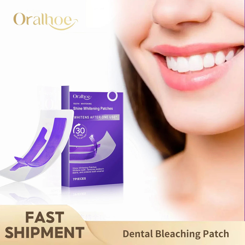 Purple Teeth Whitening Strips Brighten Tooth Remove Plaque Stain Cleaning Oral Hygiene Reduce Sensitivity Bleaching Dental Tools - Zelixo.shop