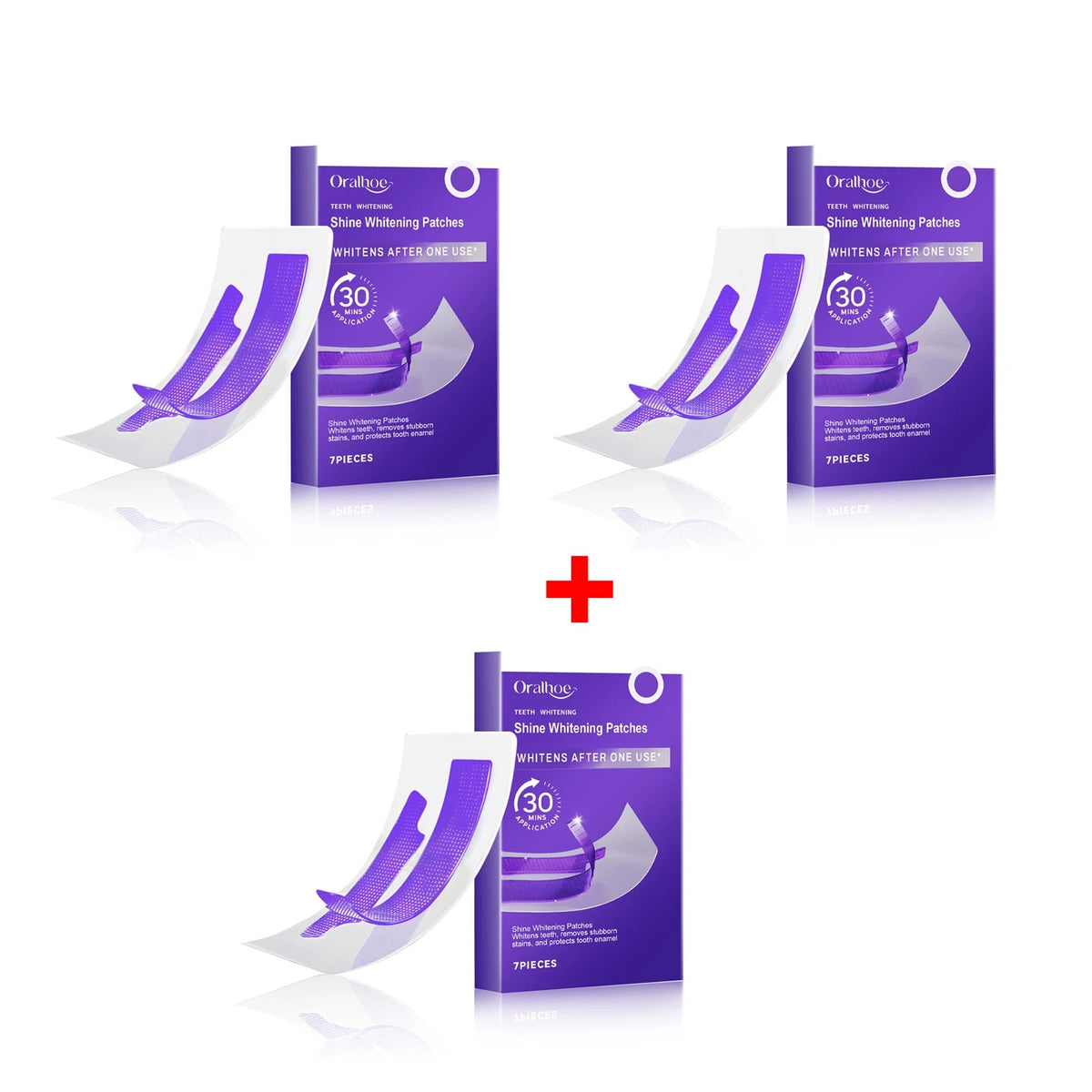 Purple Teeth Whitening Strips Brighten Tooth Remove Plaque Stain Cleaning Oral Hygiene Reduce Sensitivity Bleaching Dental Tools - Zelixo.shop