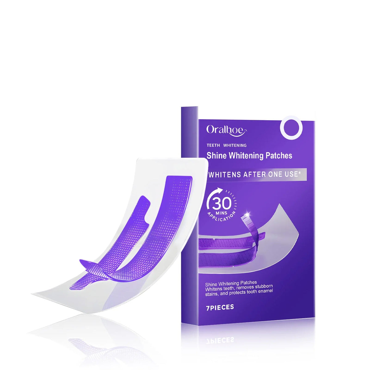 Purple Teeth Whitening Strips Brighten Tooth Remove Plaque Stain Cleaning Oral Hygiene Reduce Sensitivity Bleaching Dental Tools - Zelixo.shop