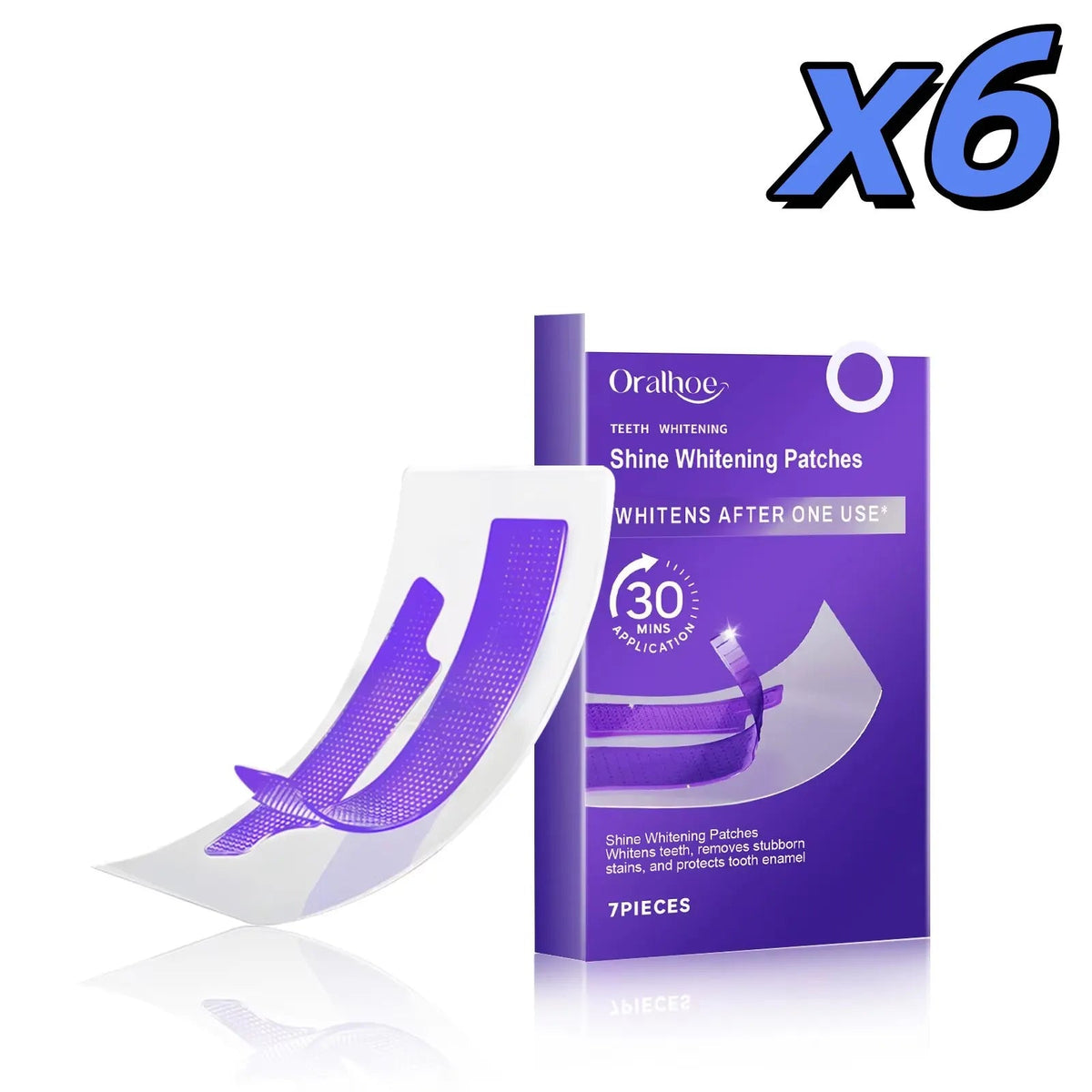 Purple Teeth Whitening Strips Brighten Tooth Remove Plaque Stain Cleaning Oral Hygiene Reduce Sensitivity Bleaching Dental Tools - Zelixo.shop