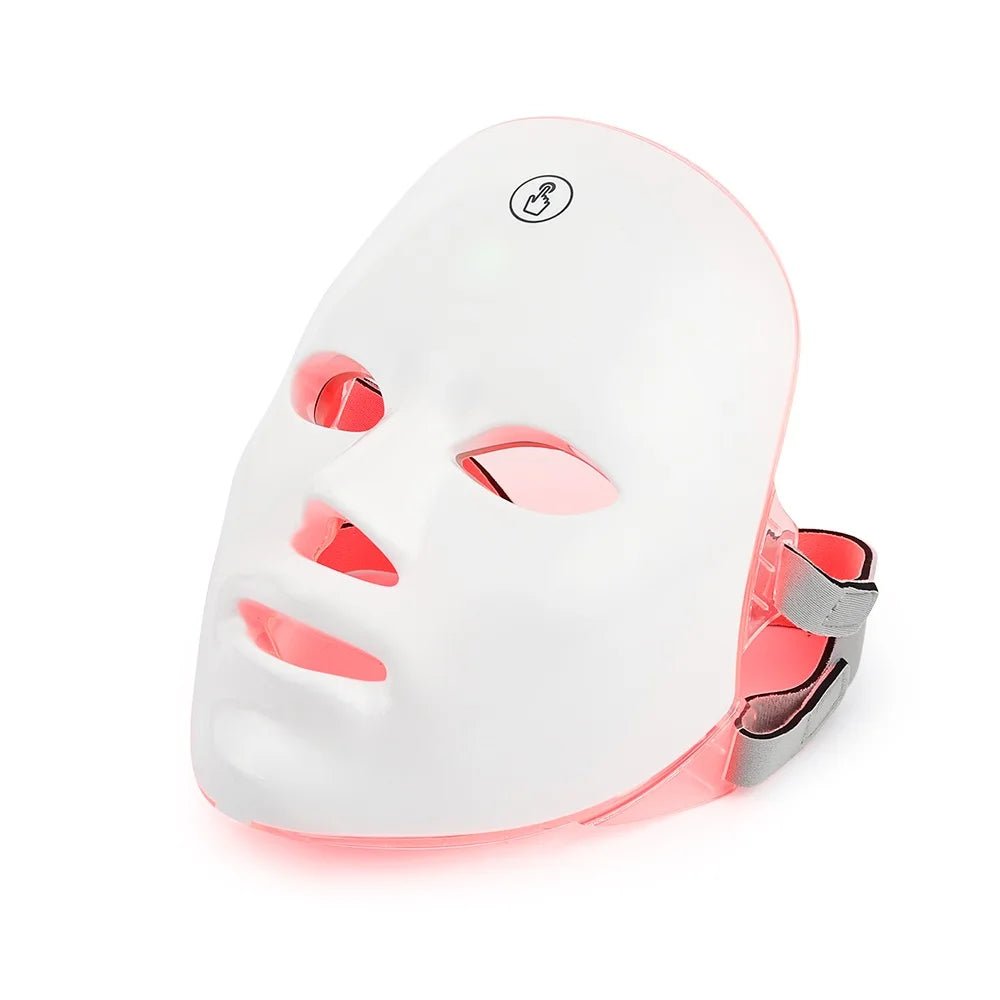 Rechargeable Facial LED Mask 7 Colors LED Photon Beauty Mask Skin Rejuvenation Home Face Lifting Whitening Skin Care Beauty Mask - Zelixo.shop