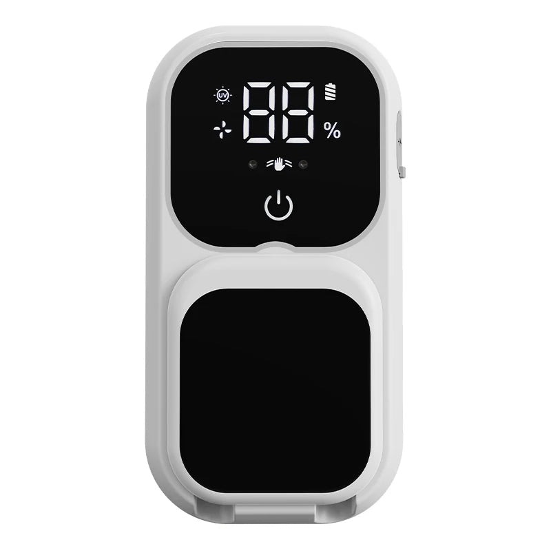 Rechargeable Smart Double Toothbrush UV Sterilizer Wall Mount Toothbrush Holder UV Disinfection & Air Drying Digital Display - Zelixo.shop