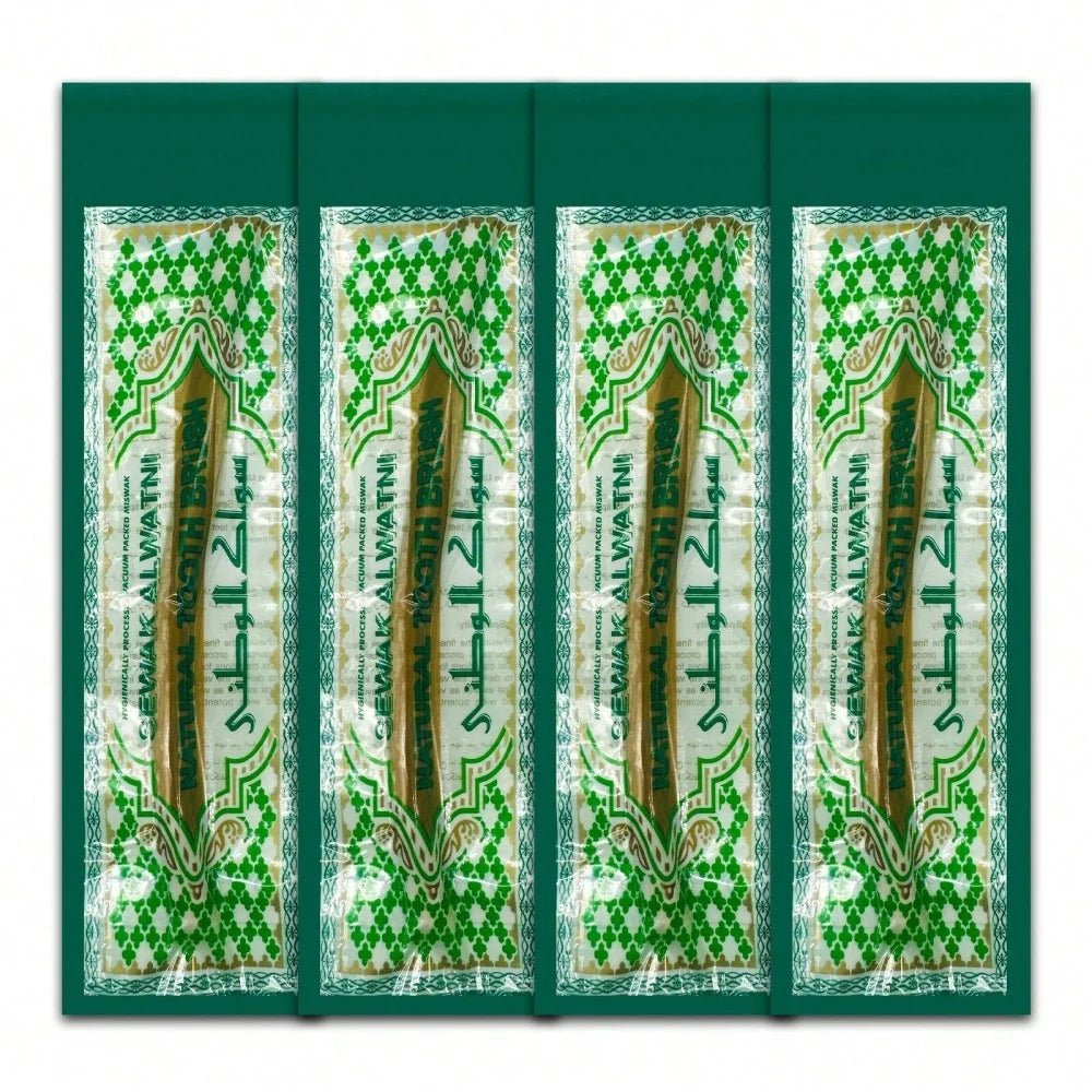 Ultra-Thin Natural Branch Miswak Toothbrush Stick Organic Wooden Slim Minimalist Gentle Bristles Gentle Bristles Zero-Waste Gift - Zelixo.shop