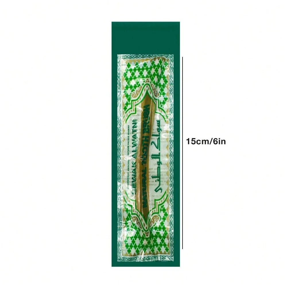 Ultra-Thin Natural Branch Miswak Toothbrush Stick Organic Wooden Slim Minimalist Gentle Bristles Gentle Bristles Zero-Waste Gift - Zelixo.shop