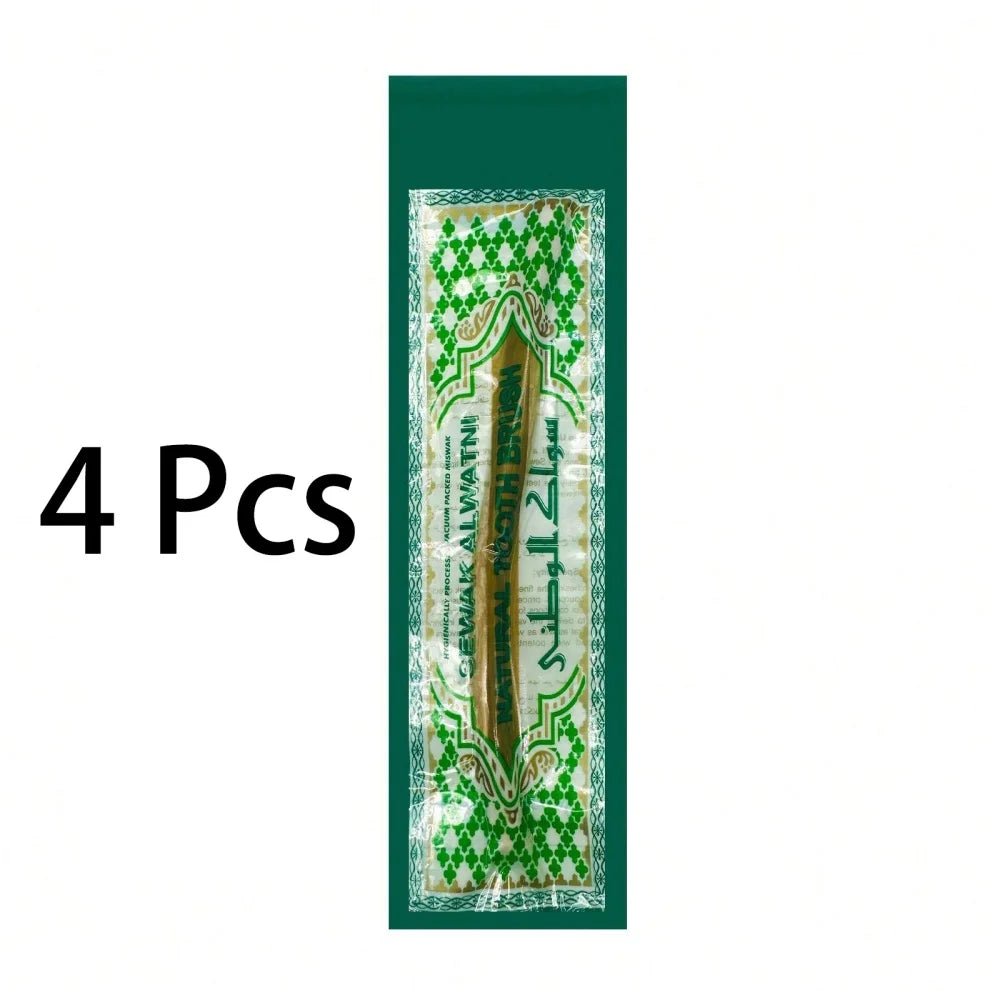 Ultra-Thin Natural Branch Miswak Toothbrush Stick Organic Wooden Slim Minimalist Gentle Bristles Gentle Bristles Zero-Waste Gift - Zelixo.shop